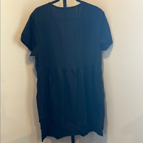 Black Button-Down Dress - Picture 2 of 3